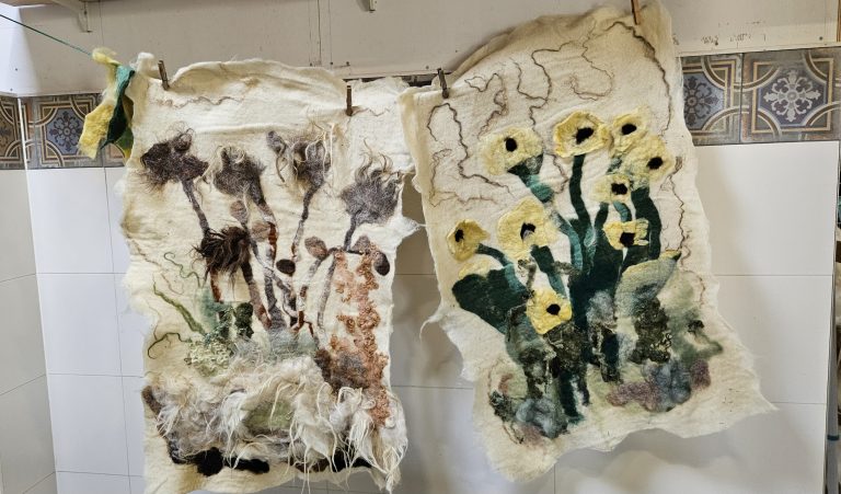 Workshop Wandkleed Vilten — natuur in Stavoren